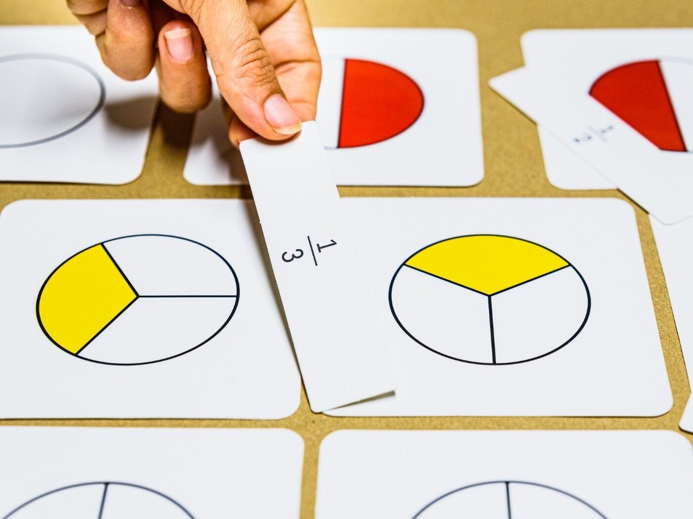 Learning fractions visual
