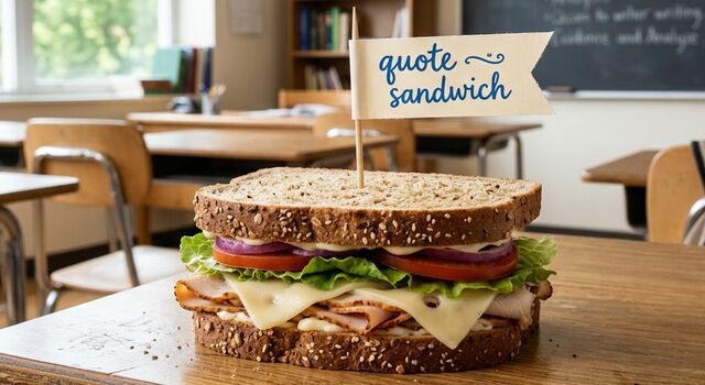 What Is a Quote Sandwich? A Complete Guide to Teaching Students to Use Evidence Effectively