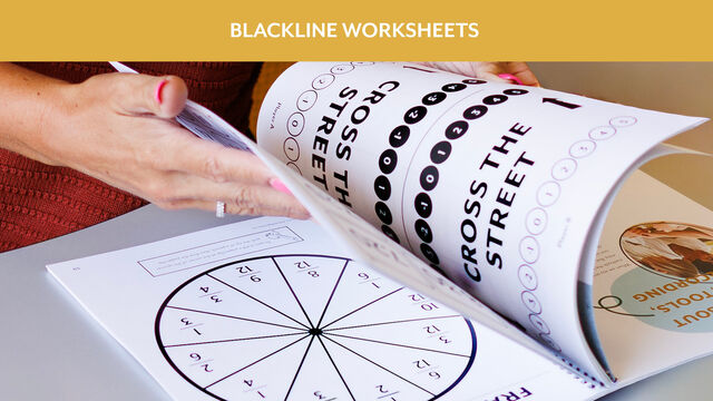 7 blackline math worksheets